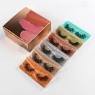 100% 100% Mink Eyelashes Private Label 2021 Hot Sale Individual 100% 3D Mink False Eyelashes