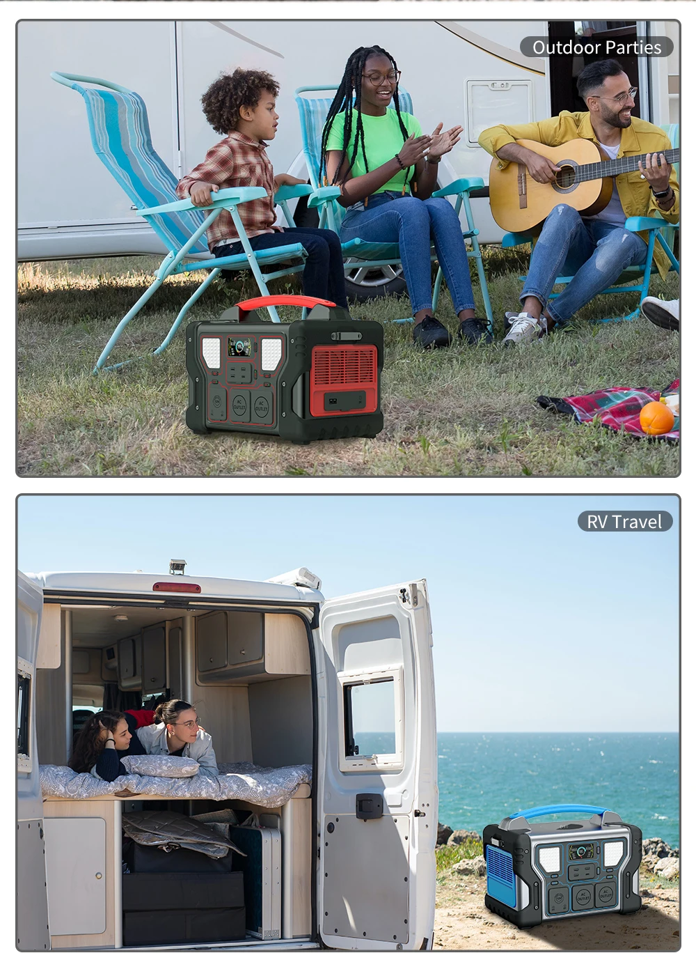 Big Power Emergency Energy Storage Multi Function  Outdoorpower bank  Champing 500W 144000mA