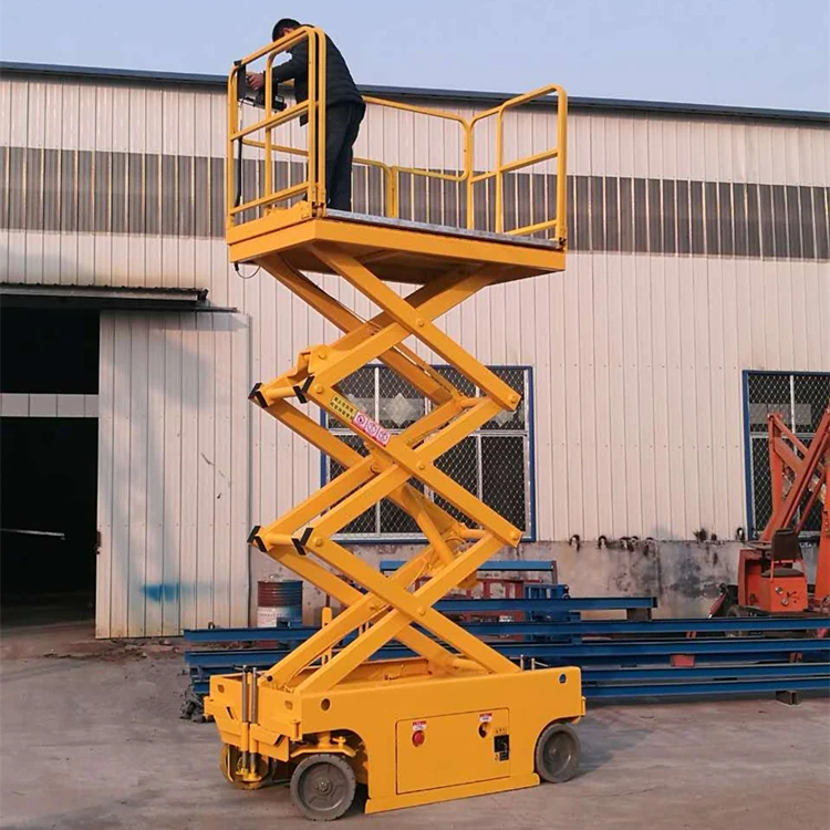 Electric Lift Platform Scissor Lifting Table Scaffolding Lifting Machine 18m 20m 300kg supplier