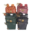 Leather Scissor Holster Holder Leather Scissor Hairdressing Tool Holster Pouch Holder Waist Hair Barber Belt Bag