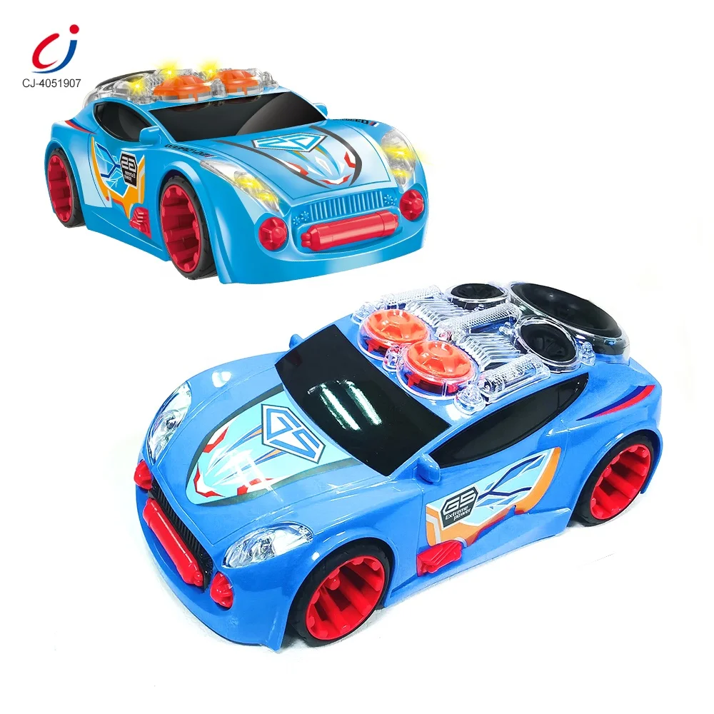 Chengji creative toys motorized power low price kids car electric car toy boy favorite friction toy vehicle with light and sound