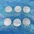 Gemstone Wholesale Round Cross Medal Diy Jewelry Accessories Charms Natural Mother Of Pearl Shell Gemstone