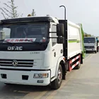 Low Price 8 Cubic 6 Tons Compressed Garbage Truck For Kitchen Rubbish On Sale