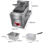 Fryer Gas 6L Deep Fried Chicken Machine Deep Fryer Chicken Commercial Lpg Gas Fryer