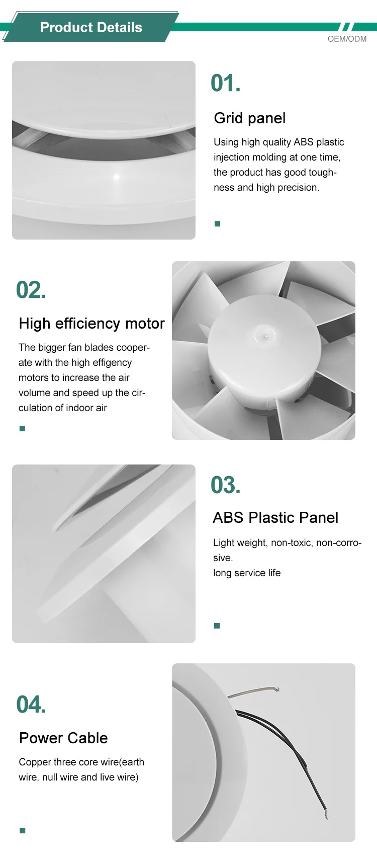 Axial Flow Exhaust Fan, Wall, Roof - detail 10
