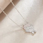 Sterling Silver Angel Fashion Sterling Silver 925 Children Friendship Necklaces Angel Girl Pendants Necklace