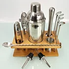 Cocktail 304 Stainless Steel Bartender Cocktail Bartender Tool 14-piece Set