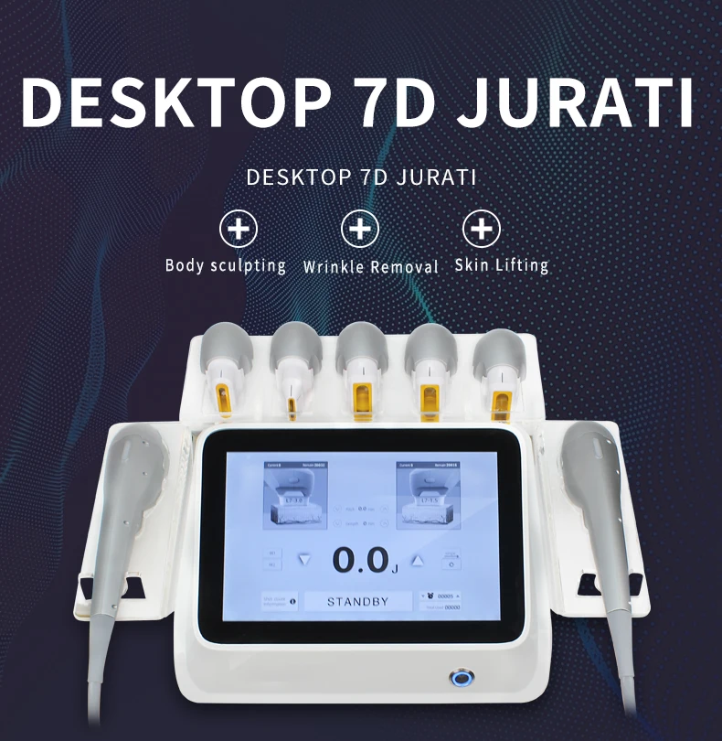 Professional 7D HIFU Machine for Sale 2 2 in 1 Focused Rf Body Therapy face lifting device 7d Vsmas liposuction machine skin tightening wrinkles remove beauty device