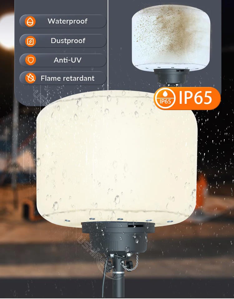 Wholesale LED Balloon Light Tower with 60W-320W Power Range High Efficiency 160lm/W and 50,000hrs Lifespan for Outdoor Events