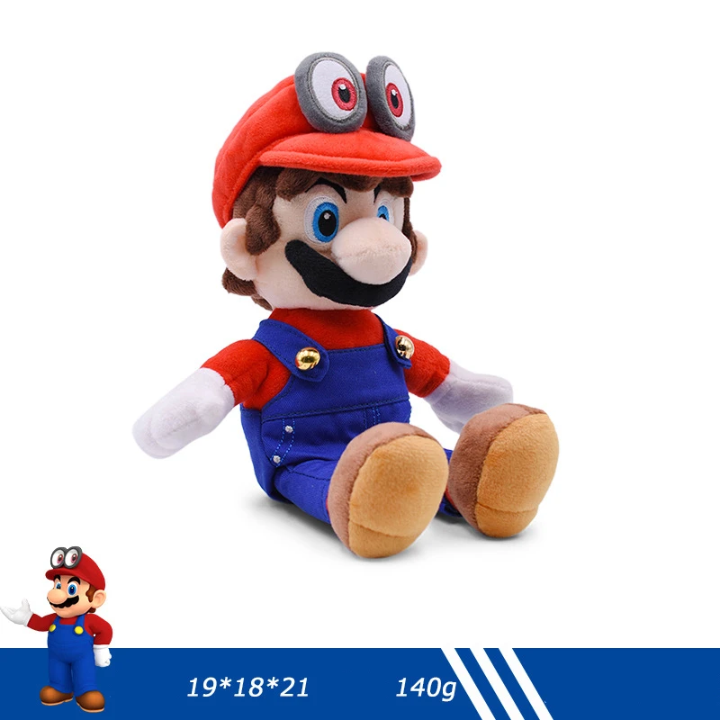 Xux Super Bros Plush Stuffed Mario Figure Toy Cartoon Soft Stuffed