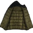 New Fashion Warm Plain Color Full Zip Gilet Clothing Cotton Men's Vests With Hood