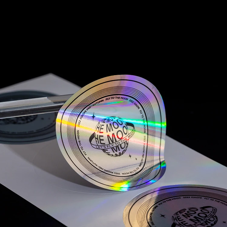 product custom waterproof hologram logo die cut brand logo sticker printing personalized decorative self adhsive vinyl label stickers-6