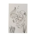 3 Canvas Good Price Promotion Small Size Sea-maid Kids 3 Panel Canvas Print Frameless Canvas Painting Set
