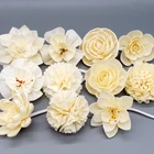 Handmade Wood Flowers Hot Sale High Quality Handmade Sola Wood Flower Decoration