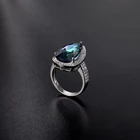Gem Ring Ring Factory Direct Sale Female Gem Ring Inlaid With Colored Crystal Ring