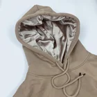 100 Satin Lined Hoodie Luxury Custom 100 Cotton Fleece Sweatsuit Satin Lined Silk Hooded Hoodies