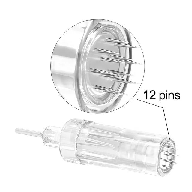 Antiflow DermaPen Microneedle Cartridge 1 9 12 24 36 42 PINS Nano 3D 5D Stainless Screw Tips Electric Derma Pen Needles Skin US