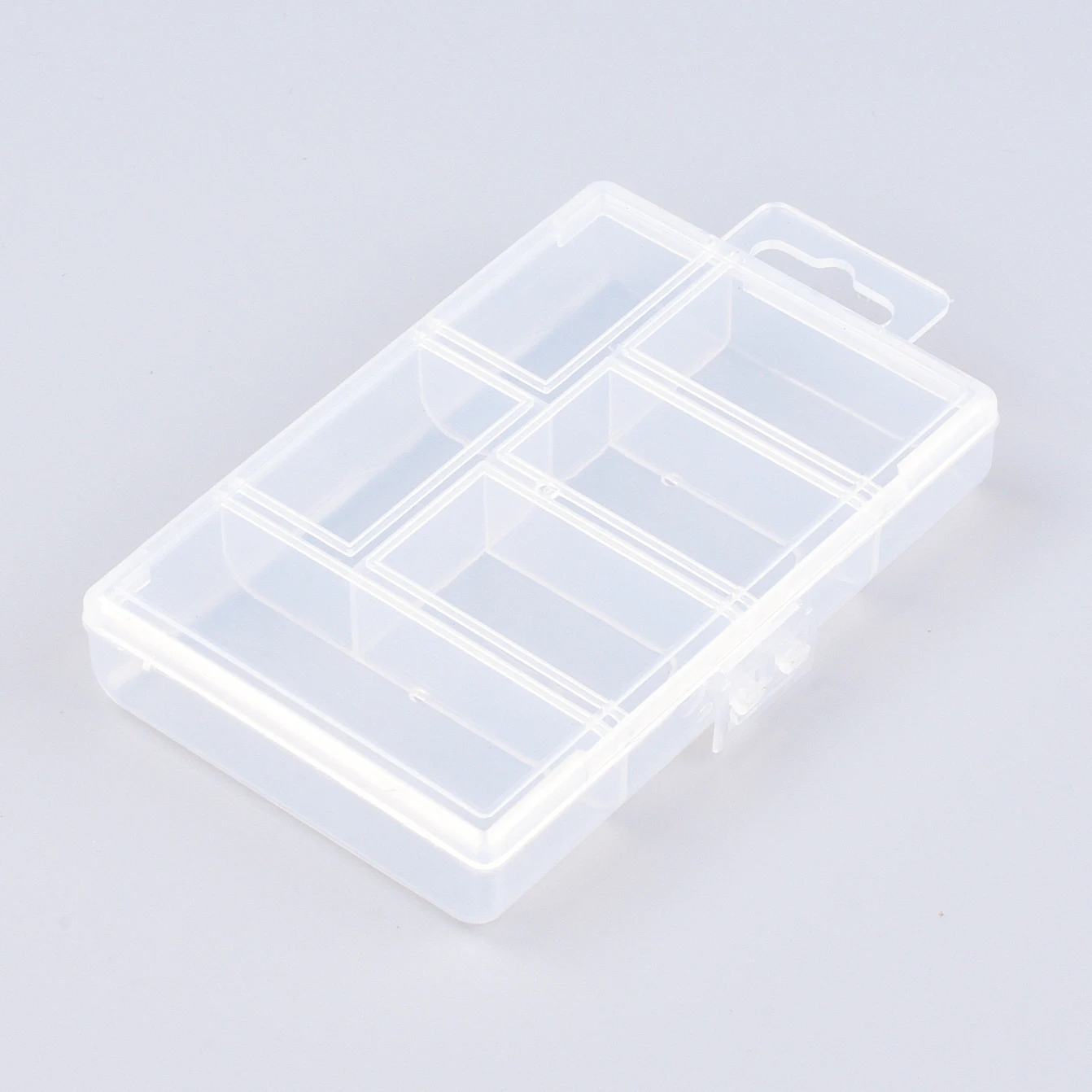 Dreieins Three Grids Small Clear Storage Jewelry Packaging Boxes