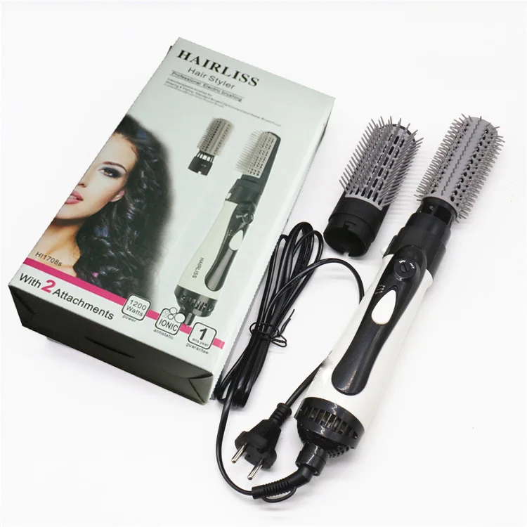 2019 New 2 In 1 Multifunctional Hair Dryer Brush Hair Straightener Curler Comb  Electric Blow Dryer With Comb Hair Brush Roller - Buy Hot Air Brush,Electric  Hair Styling Brush,Hot Air Styler Brush