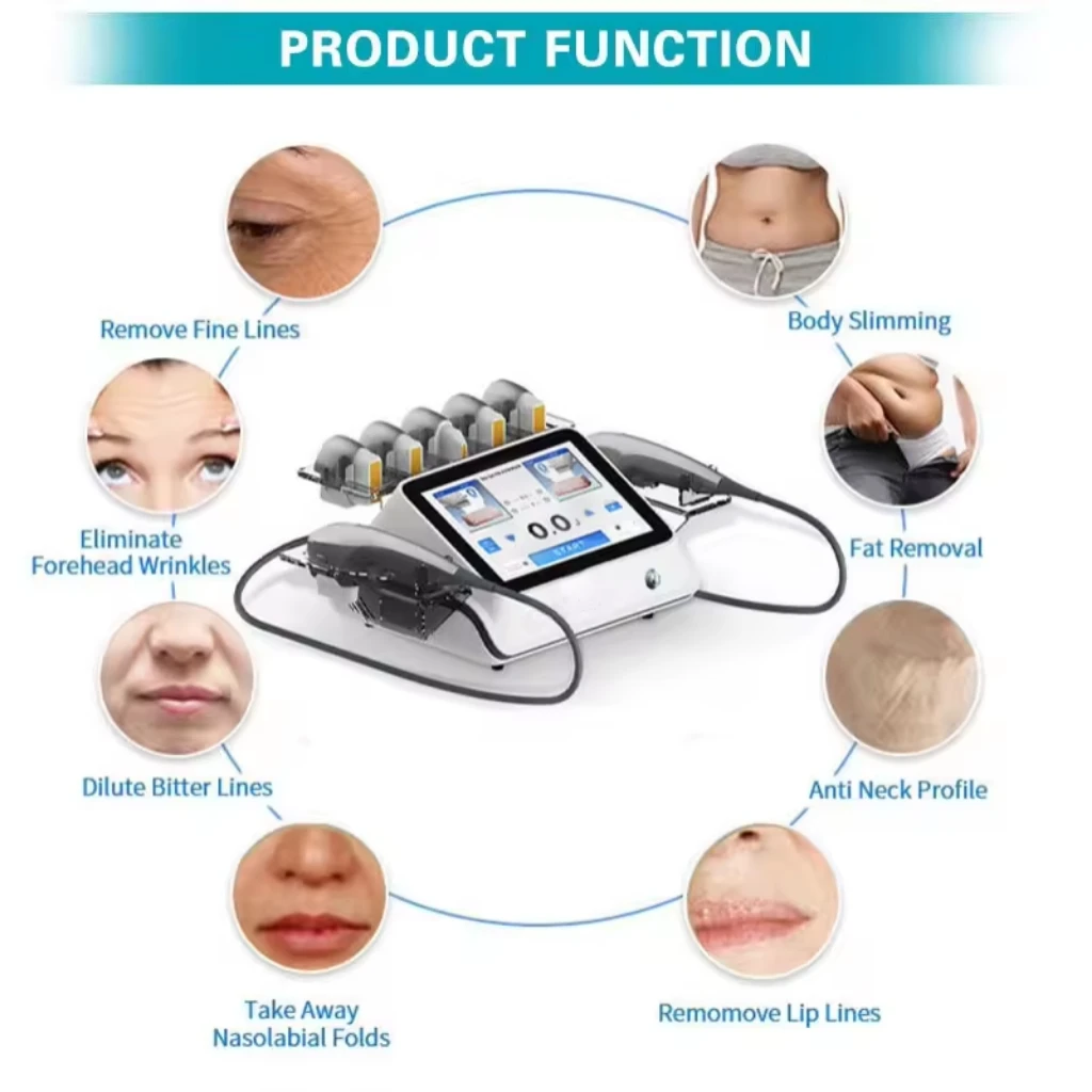 Professional 7D HIFU Machine for Sale 6 <h3 class="features--headline">Features and benefits</h3> Safe And Effective - Non-Invasive, Non-Surgical Treatment Long-Lasting Results 7d Hifu Treatment - Improve Skin Laxity Wrinkles, Body Tightening, Facial Lifting 7d Ultrasound Hifu - Microfocus And Macrofocus Ultrasonic Technology 7d Hifu Benefits - Stimulation Of Collagen Generation, Tightening Of Sagging Skin <hr /> <h5></h5> <h5><span class="tw-text-2xl tw-font-bold" style="color: #99ccff;">IN STOCK READY TO SHIP</span></h5> <h5><span class="tw-text-2xl tw-font-bold" style="color: #99ccff;">1 YEAR WARRANTY + 3 YEAR TECH SUPPORT</span></h5> <h5><span class="tw-text-2xl tw-font-bold" style="color: #99ccff;">30 DAY MONEY-BACK AND <a href="https://salonmachines.com/refund_returns/">RETURN POLICY</a></span></h5> <h5><span class="tw-text-2xl tw-font-bold" style="color: #99ccff;">FREE WORLDWIDE SHIPPING <a href="https://salonmachines.com/shipping-policy/">SHIPPING POLICY</a> </span></h5> <h5><span class="tw-text-2xl tw-font-bold" style="color: #99ccff;">PROFESSIONAL BEAUTY <a href="https://salonmachines.com/">SALON MACHINES</a> EQUIPMENT</span></h5> <div class="product-block product-block--sales-point"></div> Professional 7D HIFU Machine for Sale