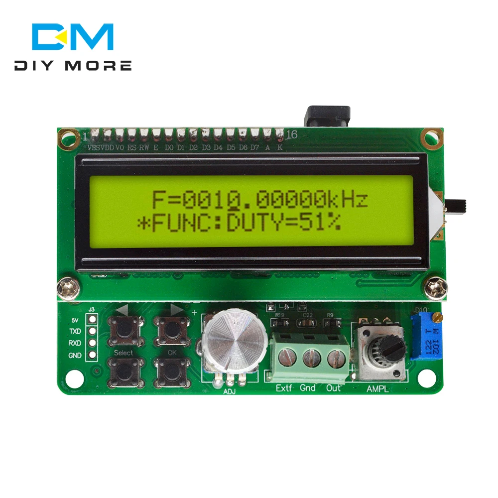 DDS 5MHz Function Signal Generator Module Sine Triangle Square Wave TTL Output 