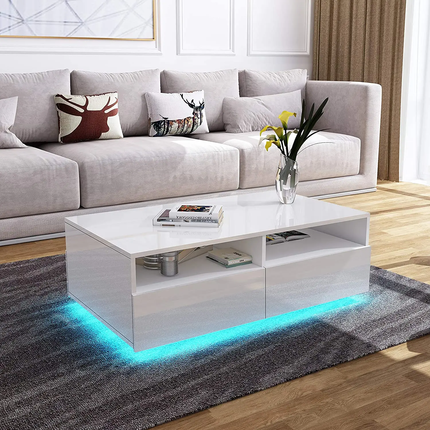 led end table