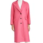Winter Long Coat Winter Single-breasted Button Trendy Jacket Long Sleeve Overcoat Pressed Wool Great Trench Coat