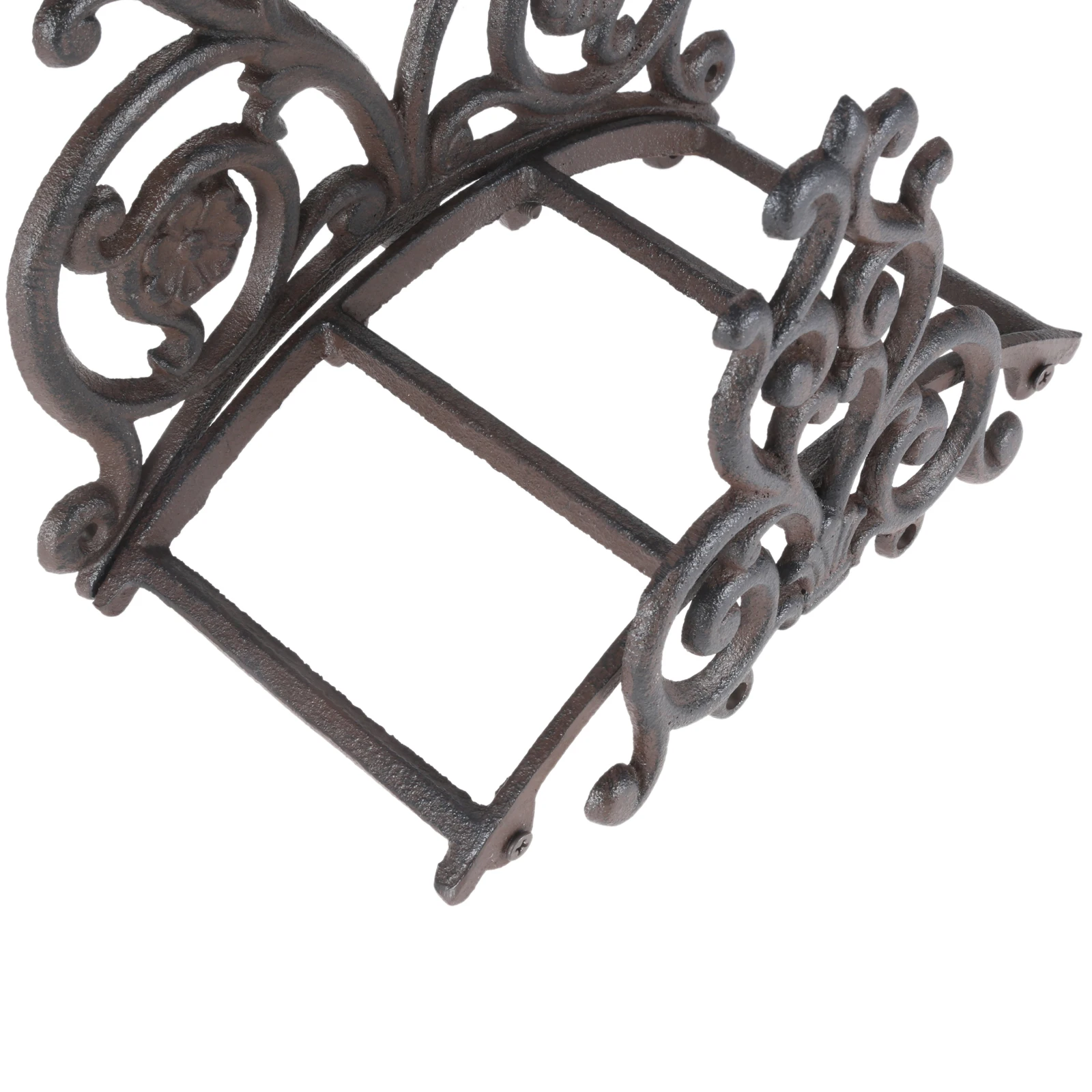 1set Cast Iron Hose Holder Garden Water Pipe Rack Antique Rust Finish