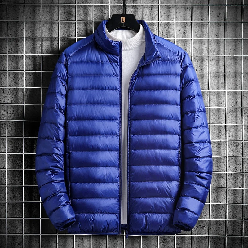 Men's Lightweight Packable Down Jacket Breathable Puffy Coat Water-resistant Top Quality Male Puffer Jacket Winter Jacket Casual