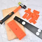 Kit Laminate Wood Flooring Installation Kit With Tapping Block Pull Bar Reinforced Double-Faced Mallet And 40 Spacers