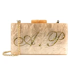 Acrylic Bag Clutch OC3877 Guangzhou Acrylic Factory Wholesale Custom Women Acrylic Bag Clutch