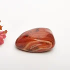 Quartz Agate Wholesale Natural Crystal Palm Stone Polished Sardonyx Palm Quartz Crystal Silk Agate Palm For Healing