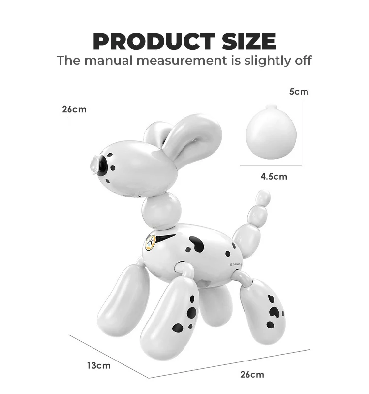 Intelligent Toy Robots Technology Kids Educational Interactive Remote Control Balloon Dog Programming RC Robot Toys
