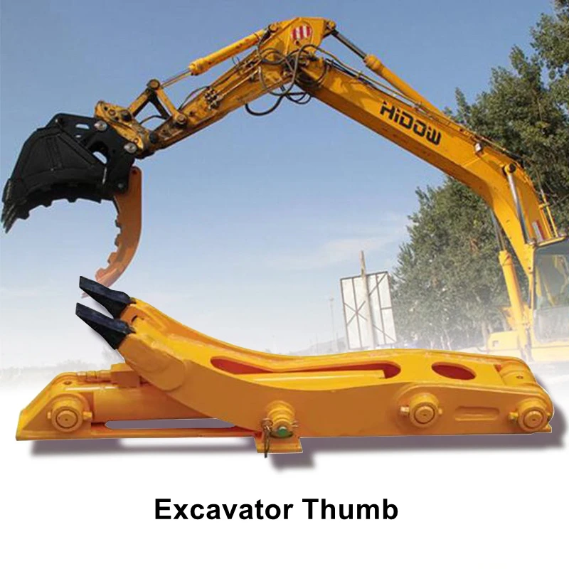 Excavator Loading Unloading Bucket Thumb Clamp Customizable Mechanical Mini Big Bucket Thumb