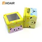 Watch Tin Watch Square Shape Metal Watch Tin Gift Packaging Box With Plastic Window
