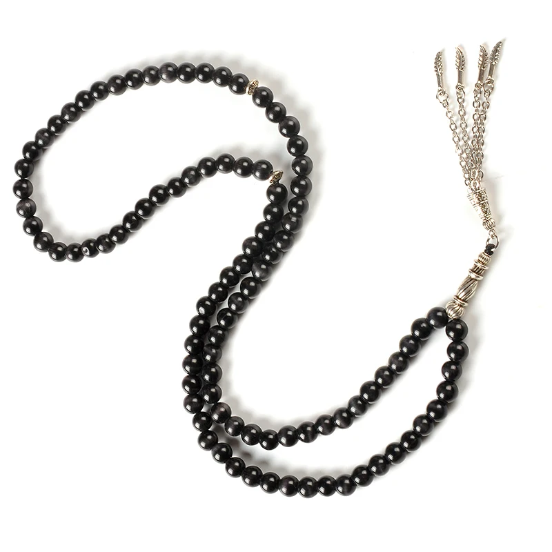 YS229 Customized design round muslim jape muslim buddhist rope  luxury islamic natural stone tasbih aksesuar erkek Beads