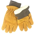 Fire Resistant Gloves Swelder Fire Resistant Heat Resistant Cow Split Leather Worker Welding Reinforced Palm Gloves