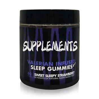 Adult and Teenager Valerian Infused Sleep Gummy Candy Dietary Supplement to Fall Asleep Faster