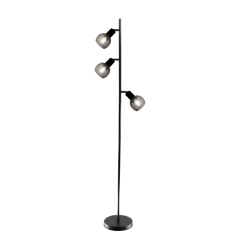 3-Light Tall Stand Up Lamp Farmhouse Rustic Industrial black Tree Floor Lamps for Bedrooms, Office,Reading Room