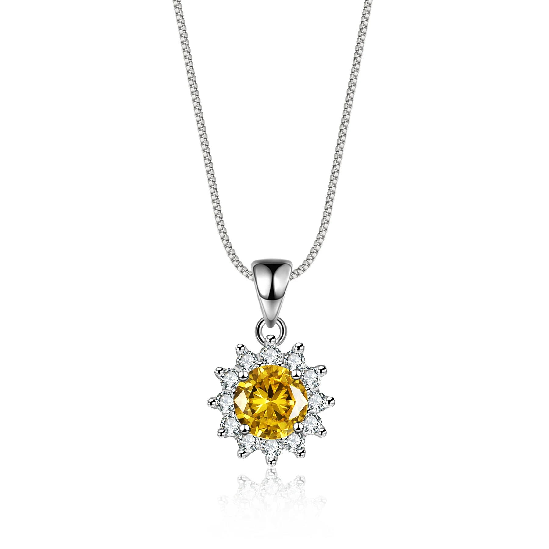 925 sterling silver 1ct vvs snowflake moissanite pendant for women passes diamond tester