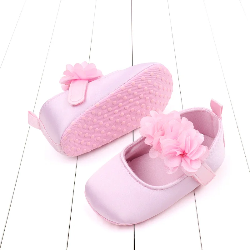 product new arrival spring summer soft soled non slip floral walking shoes for baby girls-7