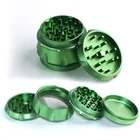 OEM Custom Logo 2 3 4 Pieces 40mm 50mm 55mm 63mm 64mm 100mm Metal Aluminum Alloy Tobacco Herb Grinder