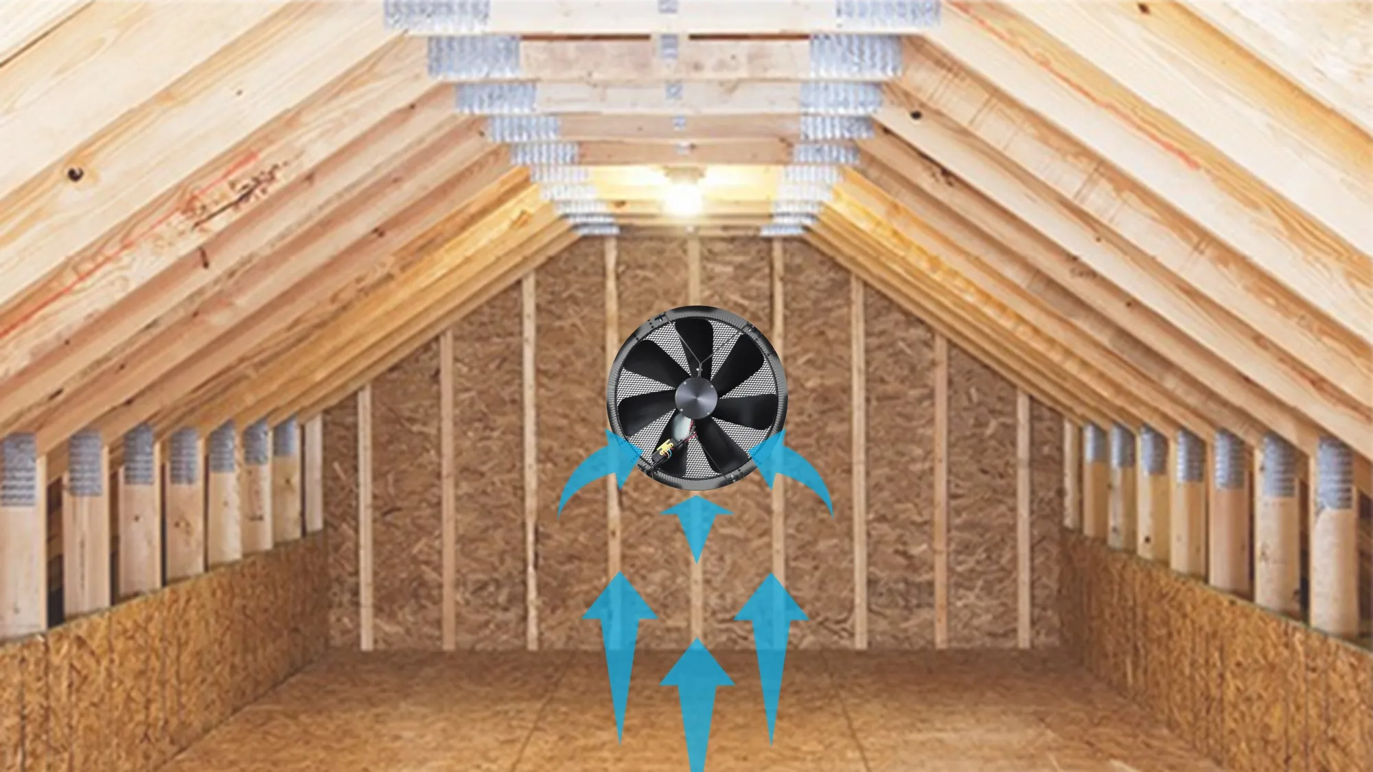 Solar Exhaust Fan, Waterproof, Wall - detail 10
