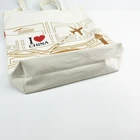 High Hand Bags Hot Selling Durable High Quality Hand Large Capacity White Canvas Cotton Tote Bags For Supermarket