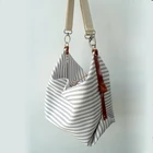 Oem Bag Messenger Bag BSCI Factory OEM Stripe Canvas Diaper Bag Messenger Bag