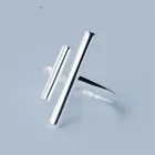 Jewellery Ring R1088 Hot Items Artificial Jewellery Silver T-Line Double Ring Tail Ring Open Index Ring