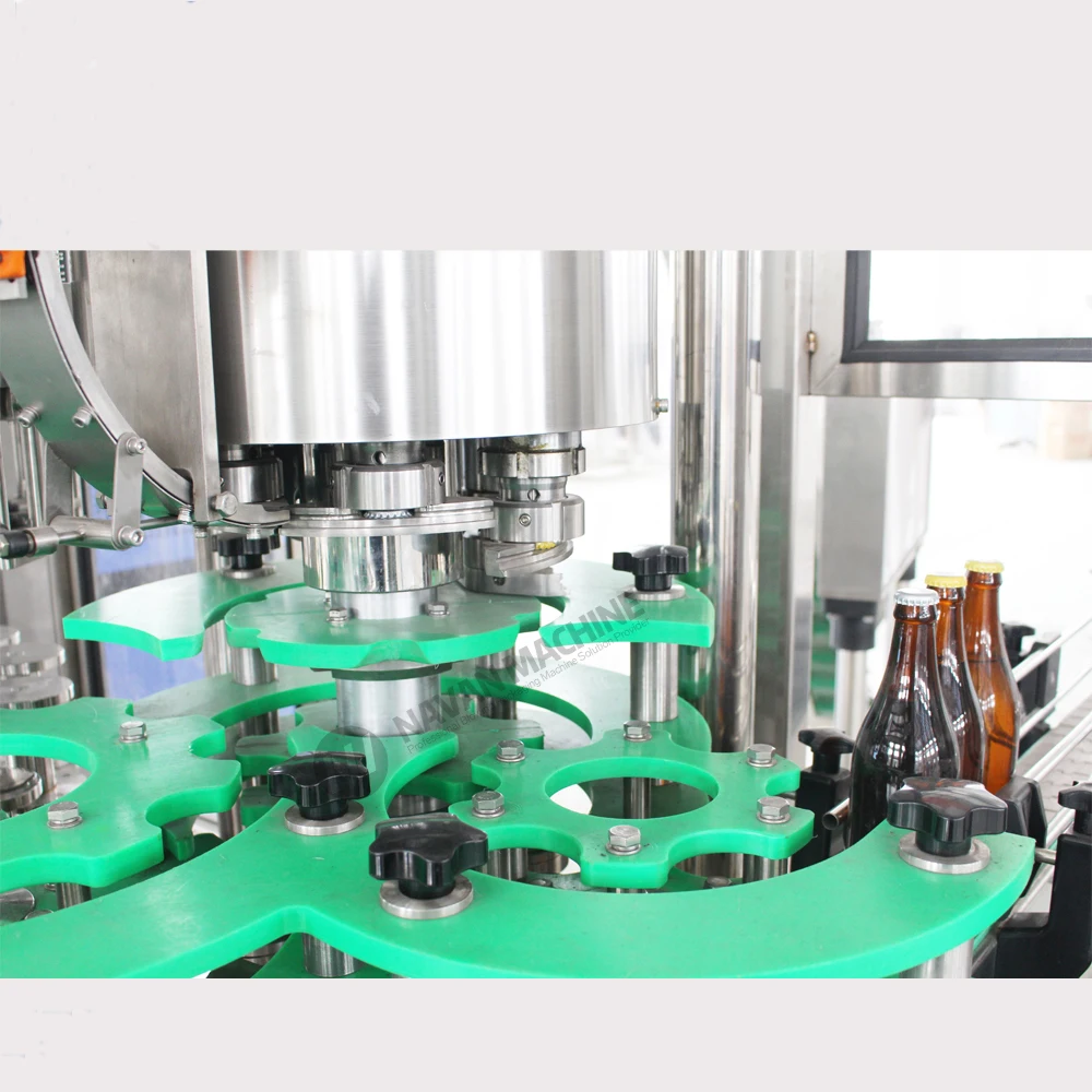 Factory Direct Sales Fully Automatic 3-in-1 Glass Bottle Beer Filling Machine factory