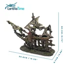 Popular And Hot-selling Aquarium Landscaping Water Tank Decoration Sunken Ship Resin Crafts Ornaments Shipwreck