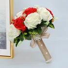 Rose Artificial Rose Wedding Bridal Bouquet Wholesale Bridal Holding Wedding Flowers Artificial Rose Flower