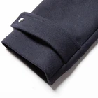 Trench Trench New Classic Women Wool Coat Horn Button Long Straight Hooded Wool Women Trench Coat